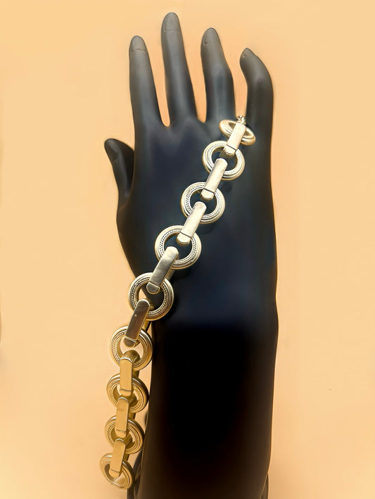 Brushed Gold Chain Link Bracelet